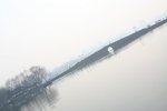 Early Morning Scenery of Bai Causeway (Bai Di), West Lake, Hangzhou