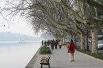 Strolling along the Sidewalk of West Lake