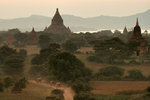 Old Bagan with Ayeyarwaddy River far & behind