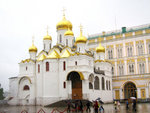 Cathedral of the Annunciation, crowned with golden onion domes, in Kremlin.
