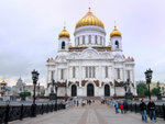Cathedral of Christ the Saviour, SW of Kremlin, along Moscow River.