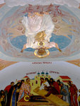 Painting on the roof of archway of Trinity Monastery.