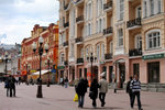 Old Arbat Street in Moscow.