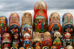 Matryoshka (Russian nested) dolls.