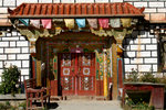 Colourful Tibetan-style doorway.