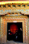 Tibetan prayer wheel in YaDing.