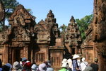 Crowd of Tourists at Banteay Srei (Temple of Goddess)