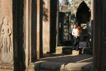 At the Ground Level of Bayon Temple