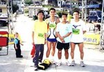 Finished. On my left: K.K.Chan(5th), 方禮麟(Champion), Alan Yu