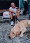 "Team leader and his dog 隊長與狗", finish, 9/11/2002