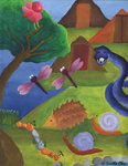 Forest (composition created with symbols)