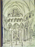 Interior of Salisbury Cathedral, Salisbury (Green book p.5)