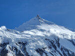 Manaslu 主峰在 East Pinnacle 後面，所以看不見