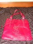 New $2600 (Org $5200) YSL Red leather tote