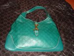 New $3100 (Org $4700) Green GG Leather HB