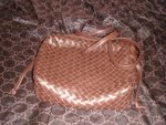 New $2600 (Org $3800) BV Woven mini sling bag