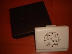 New $1800 (Org $2800) Gucci White leather wallet