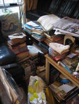 all of my stuff was being moved to the sitting room. all in a mess!