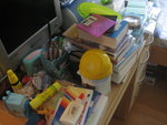 my parents' desk was being invaded as well!