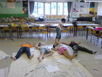 take a nap first =0  miss wong's gesture is funny again! scared by us!?