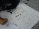 enlarge the sketch.