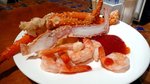 自助餐必食的長蟹腳及蝦, 其他食物不太吸引.  由於太疲倦, 所以沒有胃口吃