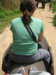 exciting elephant riding, see my feet?