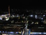 a night view from the ferris wheel at the night bazaar