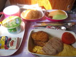 breakfast on plane to Bangkok