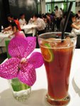 iced lemon tea at greyhound (with cane sugar ice, very sweet)