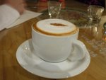 沒有拉花的cappuccino