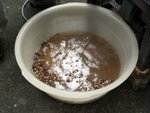 咖啡豆被分下來