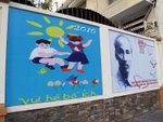 越共色彩宣傳板