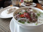 早餐又食牛肉河粉, 很美味!