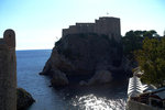 Lovrijenac Fortress, located next to the old city and rises up on a 37m-high cliff