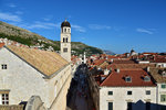 A nice view of the old city with the Stradun (longest street) and the 1444 Bell Tower