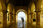 The Atrium of the Sponza palace is an art gallery always exhibiting some interesting works from Dubrovnik present or past.