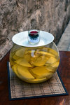 A jar found in one of the private gardens, I wonder if those were cheese or fruits inside