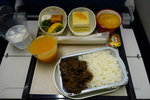 and the first meal from Doha to Hong Kong via Cathay Pacific... finally some Chinese meal!