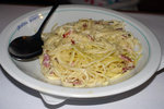 Spaghetti Carbonara, very creamy but tasted better than those we had in Roma. The whole meal came to 140 HRK