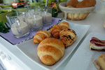 The bread was quite fresh, the yogurt (those in the glass cups) were more interesting