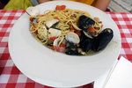 and this is seafood spaghetti. Together 175 HRK