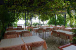 27-sep, 2nd day in Montenegro, breakfast at the same restaurant. It is a nice place covered with grapes and vines