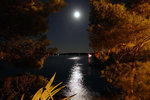 We were lucky? to have a full moon on that night... the silvery reflection made a real scene!