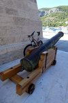 The canon next to the fort of Komiza