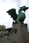 There is a legend that Jason was the founder of Ljubljana, and he and his Argonauts killed a dragon, which is one of the 4 on the bridge