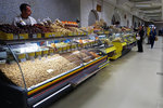 The covered market is also clean and spacious. This one sells all the nuts and dried fruit/grain