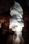 Postojna Cave's most beautiful stalagmite is called the Brilliant, a 5m shiny white limestone formation.
