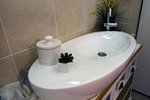 and it came with a stylish basin... more stylish than practical