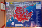 On the 2nd day we decided to go to Kotor, first we had to go back to Budva. This was the map of Budva, unfortunately we didn't have time to check out the town and the beaches
